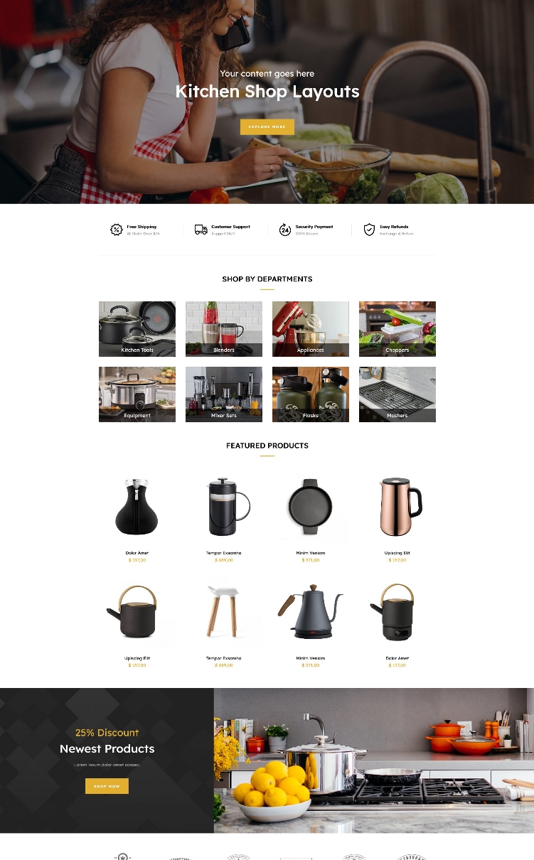 Kitchen Shop Website